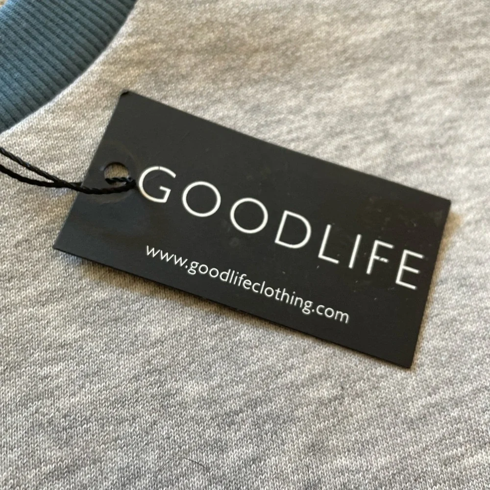 NWT Goodlife Men’s Crewneck Sweatshirt Size XL | Grey & Blue - Picture 3 of 12
